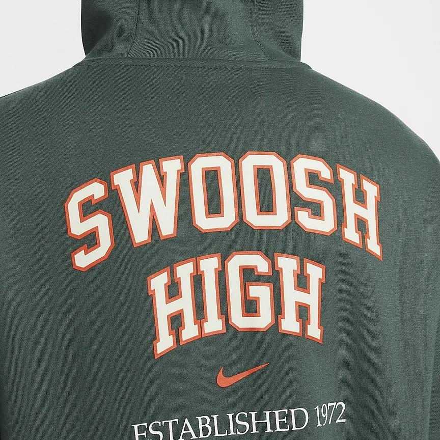 Nike Sportswear Club Comfortable Soft Fleece Lined Pullover Hooded Sweatshirt Men's Vintage Green HQ4952-338