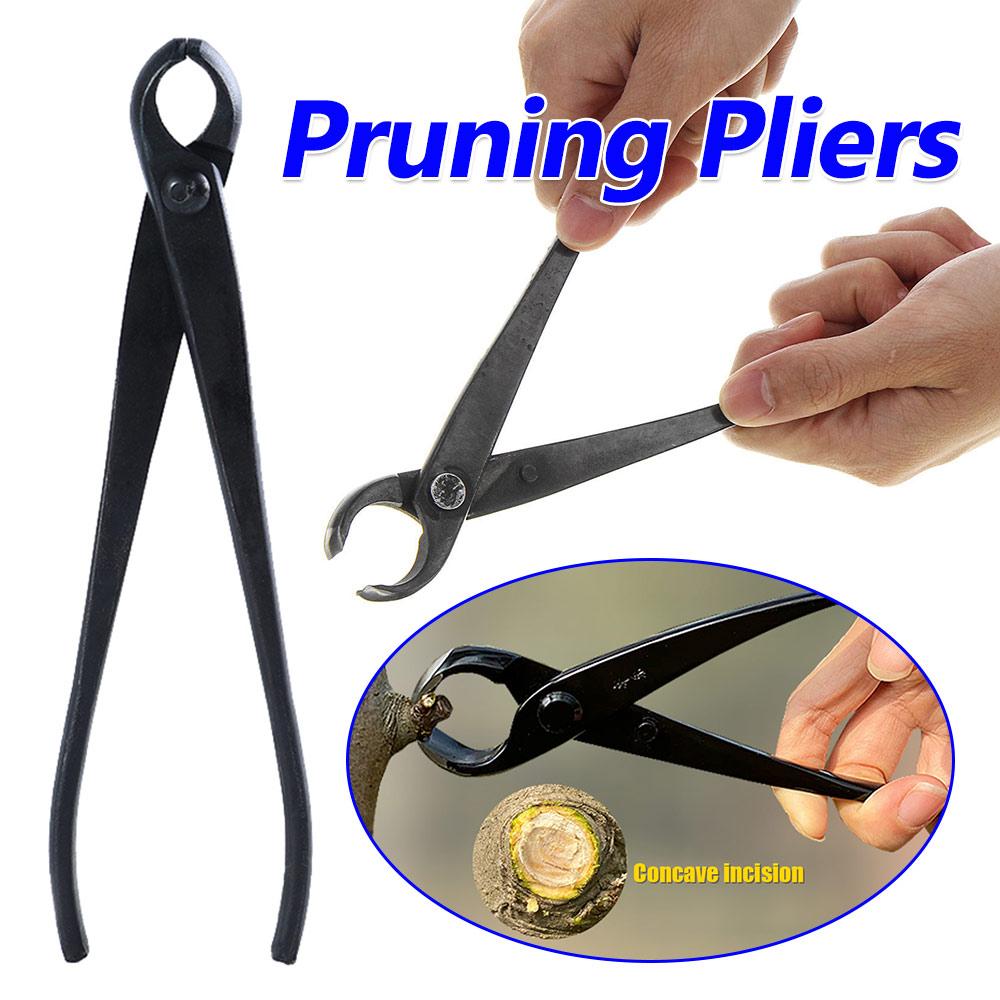210мм Ландшафтное Моделирование Садовые Инструменты для Бонсай Кусачки для Шишек Бонсай Кусачки с Вогнутой Кромкой Плоскогубцы для Обрезки Корней Шаровые Ножницы