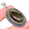Labradorite Handmade 925 Sterling Silver Jewelry Pendant 2.29" w1A01
