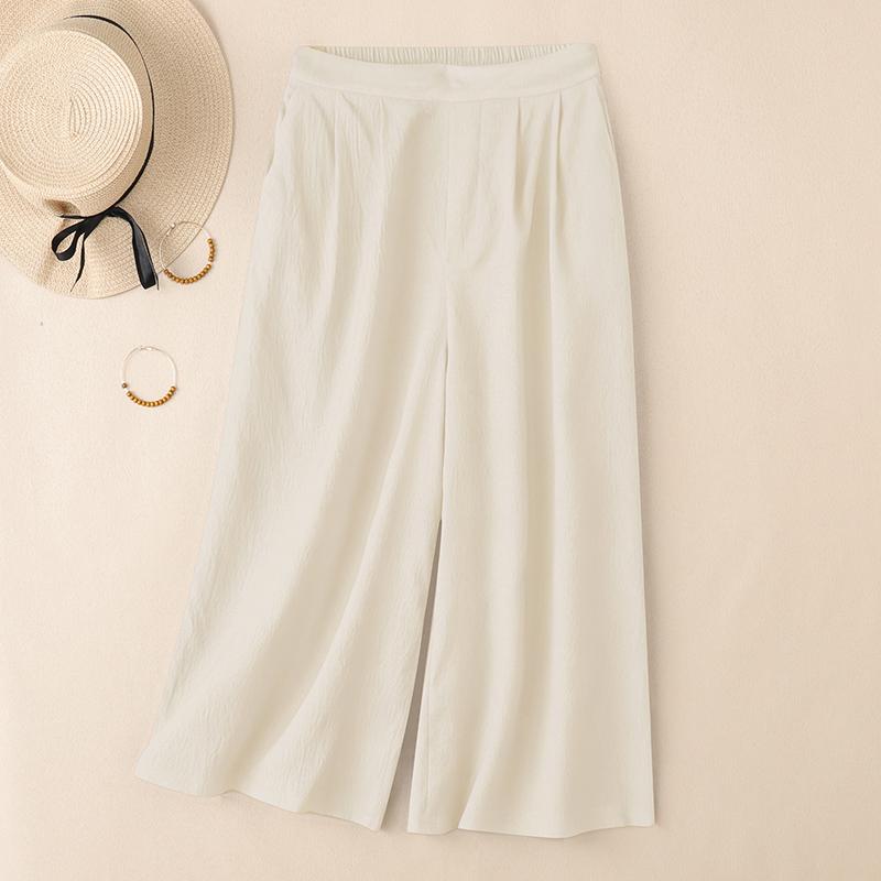 ZANZEA Женские повседневные капри свободного кроя с эластичной талией для лета