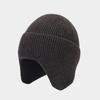 Autumn and winter new outdoor cold-proof ear protection knitted hat men's and women's simple solid color dome pullover hat warm hat tide