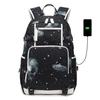 Large Capacity Backpack Men Laptop Backpacks 15.6 Oxford Galaxy Pattern High School Bags Teen College Boy Gril Student Backpack