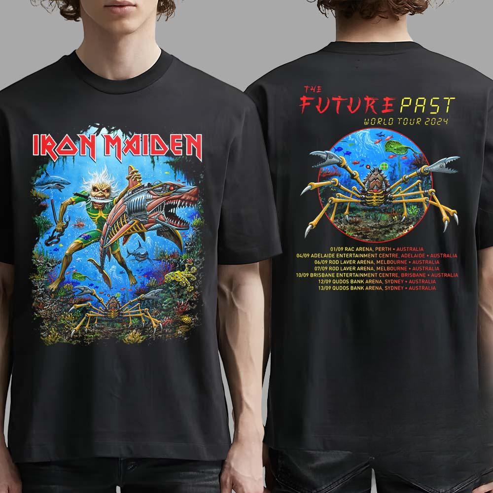 2026 Best Ir Madien The Retro-style Band T-shirt Is 100% Pure Cotton Printed High-end Luxury Is for Both Men and Women Top Y2k