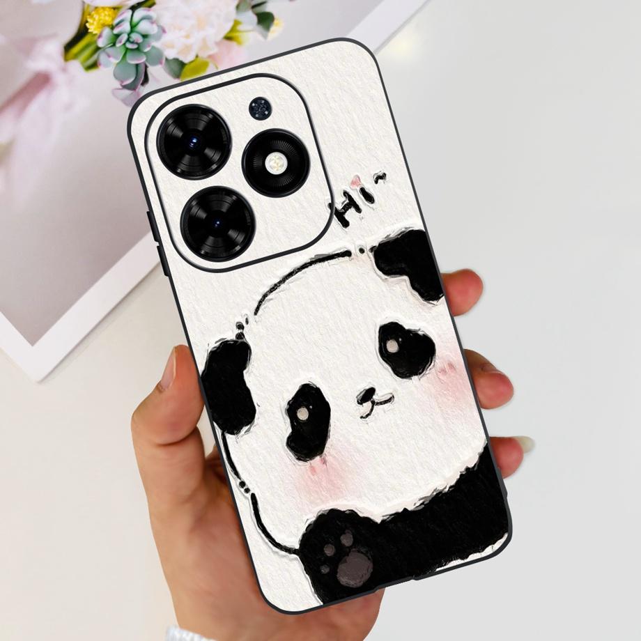 For Tecno Spark GO 2024 2023 2022 Case Soft TPU Silicone Clear Bumper Coque BG6 BF7n KG5 Fundas Marble Space Man Dragon Etui