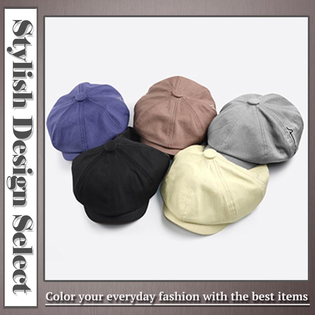 Одна Ограниченная Кепка Газетчика Подходит для Круглого и Квадратного Лица Стильная Дорожная Шляпа для Мужчин и Кепка CP529, Лица, Женщины, (бежевый)