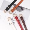 Womens Thin PU Leather Belt Dress Decoration Versatile Fashion Waistband