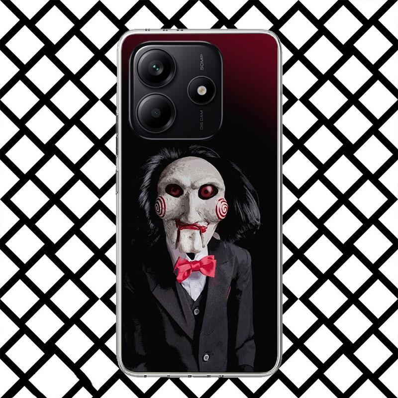 Чехол для телефона в стиле хоррор «Пила» для Xiaomi Redmi Note 15 14 14S 13 12 12S 11 Pro Plus 11E 11T 11S 10S 5G Мягкий чехол Fundas R