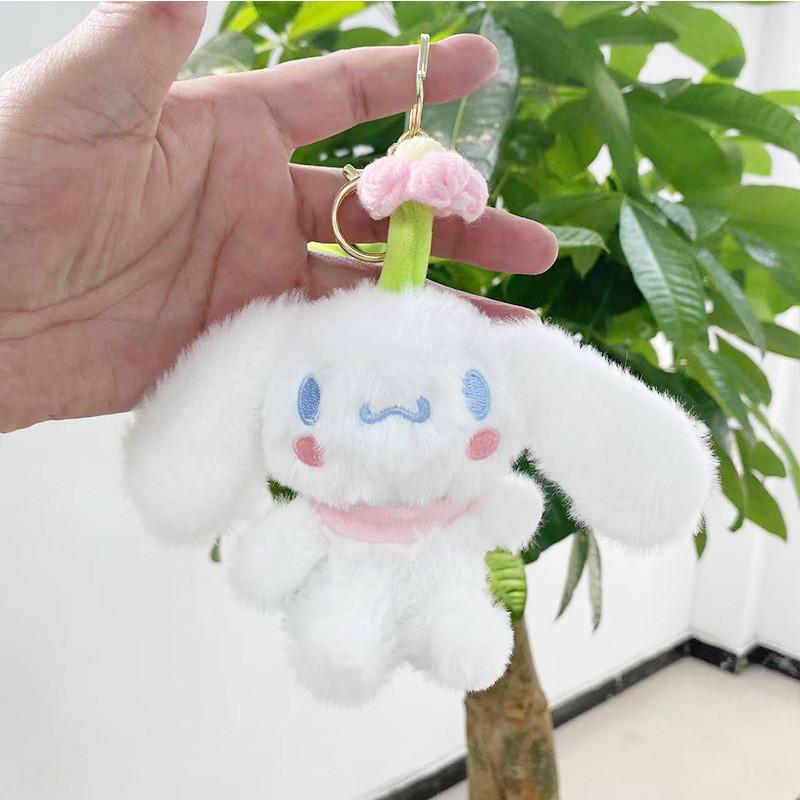 And Stylish Cute Cinnamon Dog Plush Keychain Soft Cuddly Hanging Toy Bags For