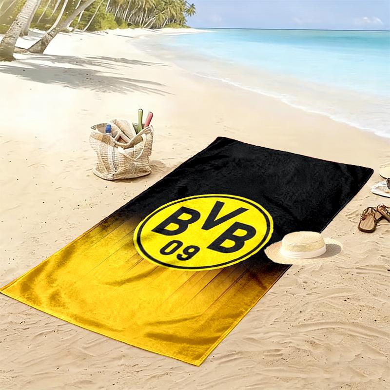 Dortmund Glory: Yellow Black Spirit beach towel Outdoor camping Portable for travel seaside swim Absorbent bath towel beach Outdoor picnic beach mat