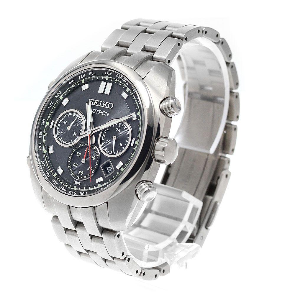 Used Seiko SEIKO SBXY027/8B92-0BB0 Astron Origin Chronograph Solar Radio Men's Good Condition With Box and Warranty_973072