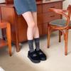 Melting Brown Women Casual Leather Suede Mary Jane Fur Slippers 2 Color