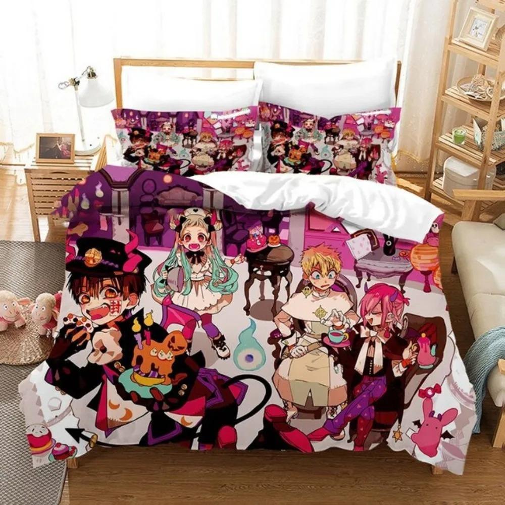 Toilet-bound Hanako-kun Bedding Set Japanese Anime Duvet Cover Set Single Queen Full King Twin Size Boys Teens Duvet Cover