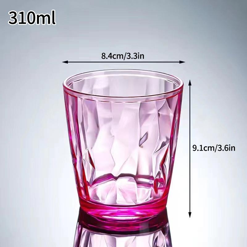210/310ML Plastic Drinking Glasses Reusable Water Drinking Cup Shatterproof Wine Champagne Glasses for Home Bar Wedding Party