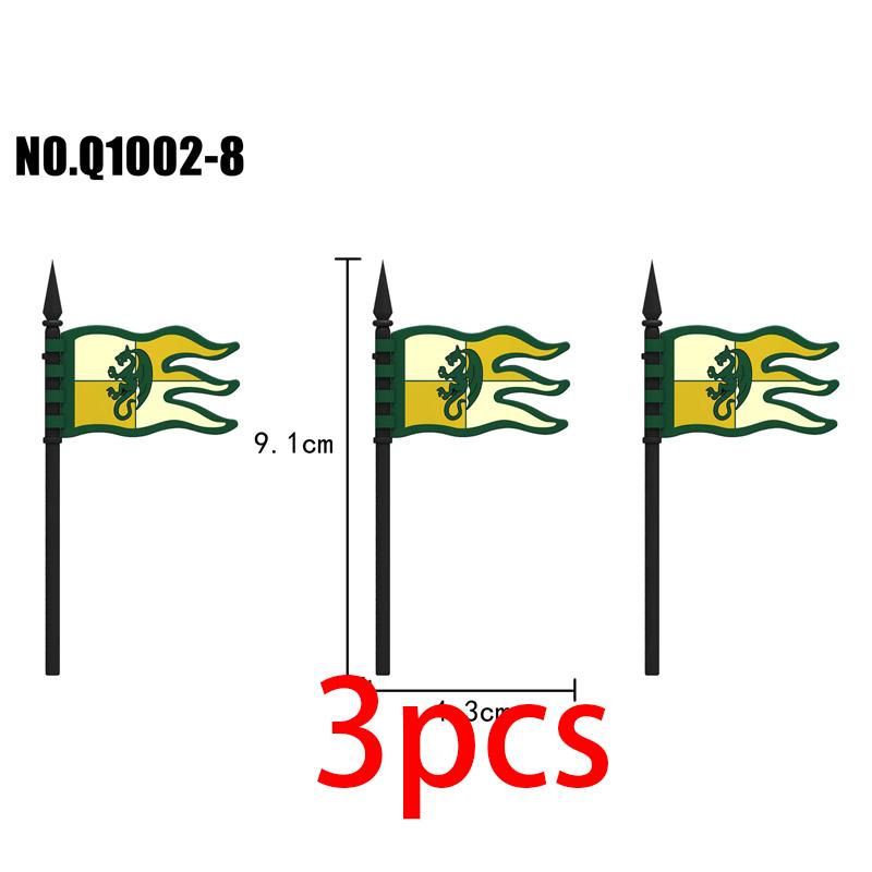 Средневековый Военный Замок Рыцарь Строительные Блоки Езда на Лошади Волк Медведь Слон Животное Жилет Оружие Флаг Седло Игрушка Кирпич Подарок A06