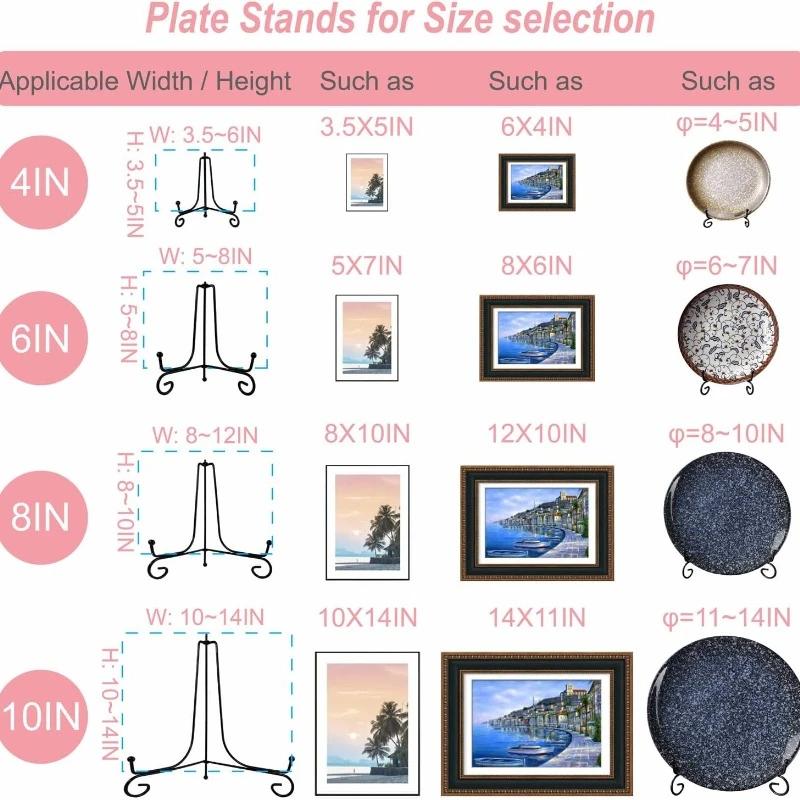 1 шт. Черный железный DIY кронштейн для рукоделия, держатель для книг, подставка для фото, подставка для чаши, рамка для фотографий, подставка для тарелок, подставка для дисплея, мольберт, держатели для хранения