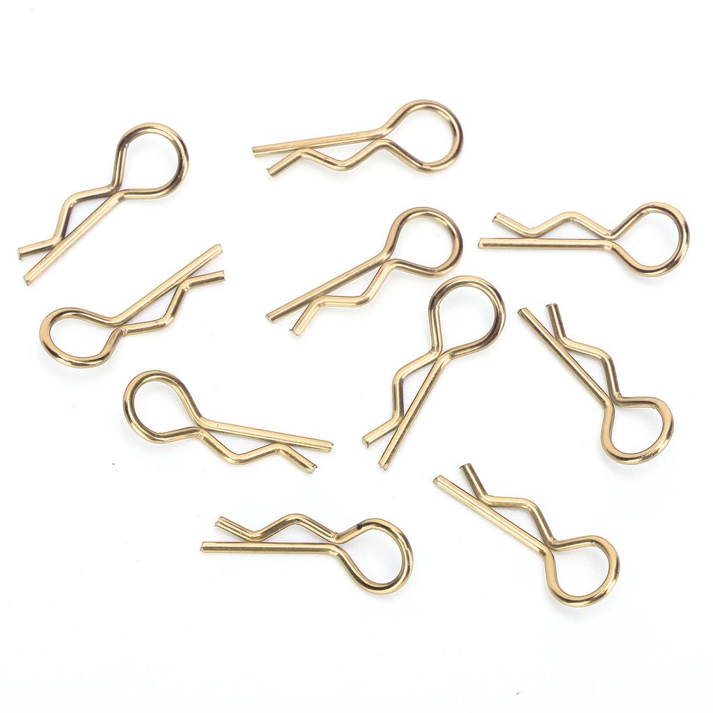 10Pcs RC Car Shell Clip RShape Metal Body Clips Pins for 15 16 18 110 RC Car(Violet ) Violet