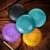 Steel Tongue Drum 4/6 Inch 8/9 Tone Rain Drum for Outside Garden Sound Healing Musical Instruments for Adults Kids Mini Handpan Drums for Meditation