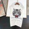 Summer Fashion Cotton Unisex T-Shirt Funny Tiger Graphics Print T Shirt High Quality Short Streetwear Women Plus Size Tees Y2k Tops Unisex