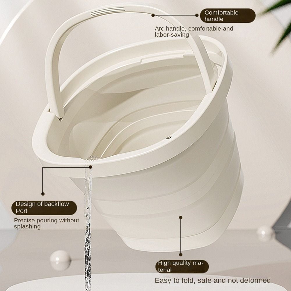 Multifunctional Foot Soaking Bucket Space-Saving Collapsible Wash Basin Folding Bucket Household