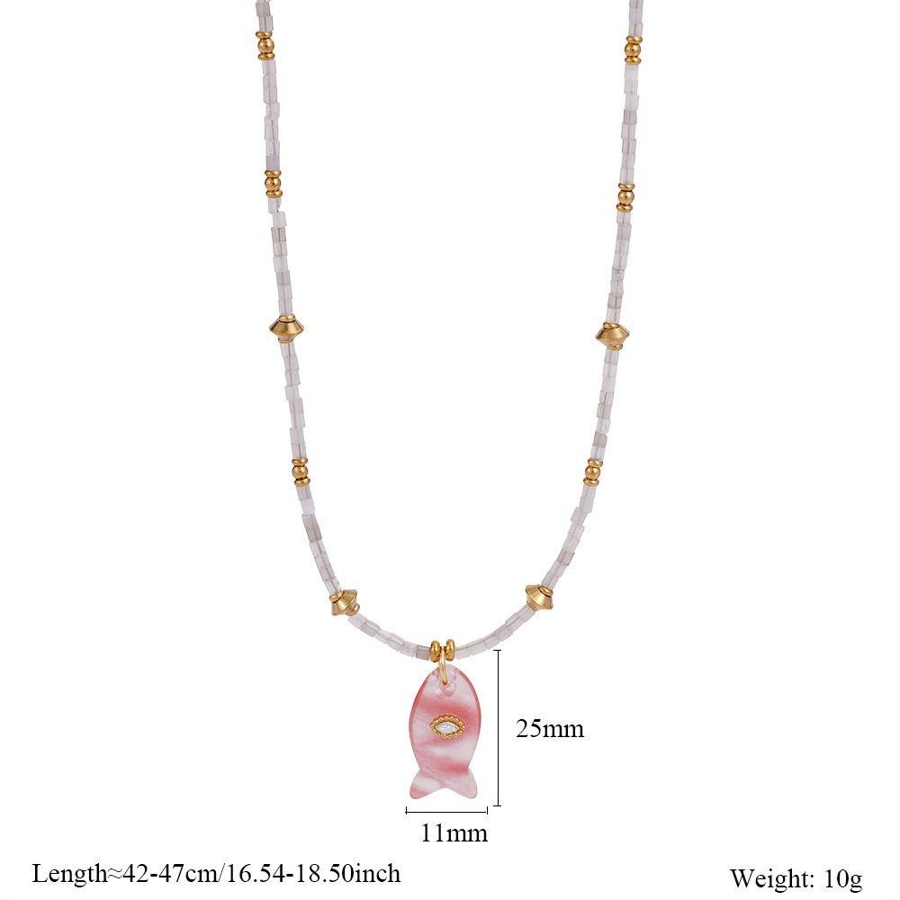 Богемия Мини Рыбка Ожерелье Украшения Океанский Стиль Пляжный Чокер Модный Кулон Рыбка Ожерелье Отпуск