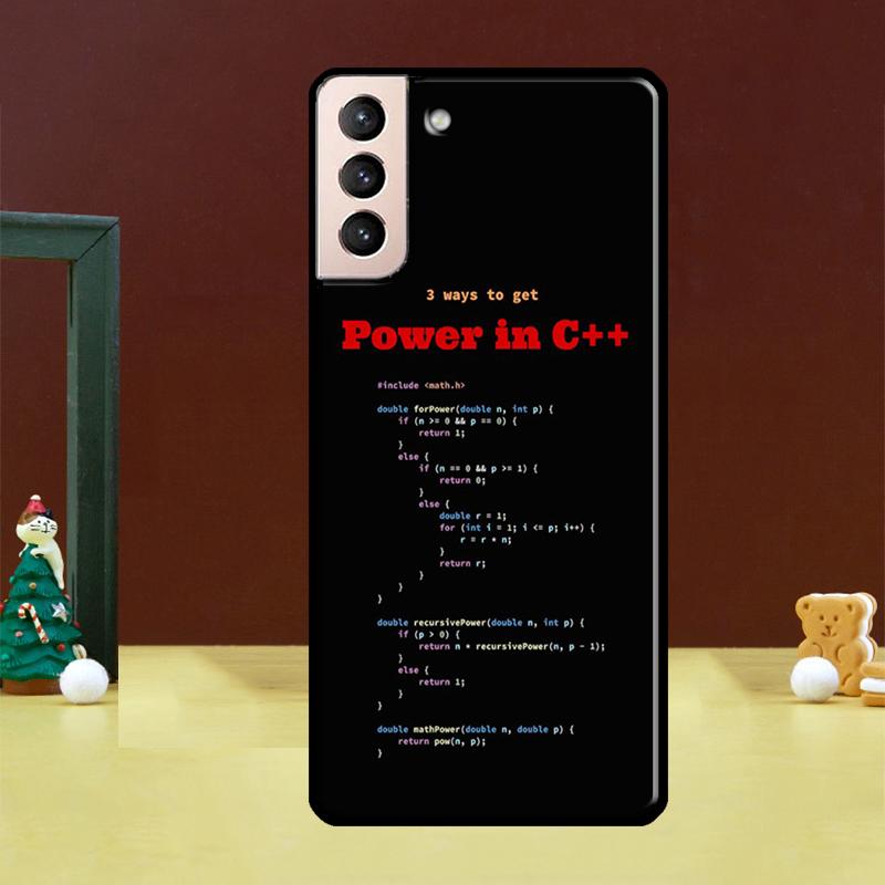 Чехол для телефона с языками программирования для Samsung Galaxy S23 S22 Ultra S20 FE S9 S10 Note 10 Plus S21 FE S21 Ultra
