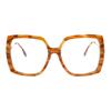 Burberry B. Monogram Exclusive Logo Pattern Modern Square Sunglasses 4332F Women sunglasses Yellow-Tortoiseshell B4332F-3915/SB-57