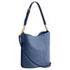 Coach Willow 27 Soft Logo Denim Bucket Bag Women bags Dark-Blue CAT44-B4RHO