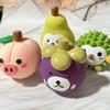 Собачья игрушка-пищалка, милая фруктовая, для щенков, прорезыватель, игрушка для чистки зубов, для агрессивных грызунов, собак, интерактивная, для тренировок