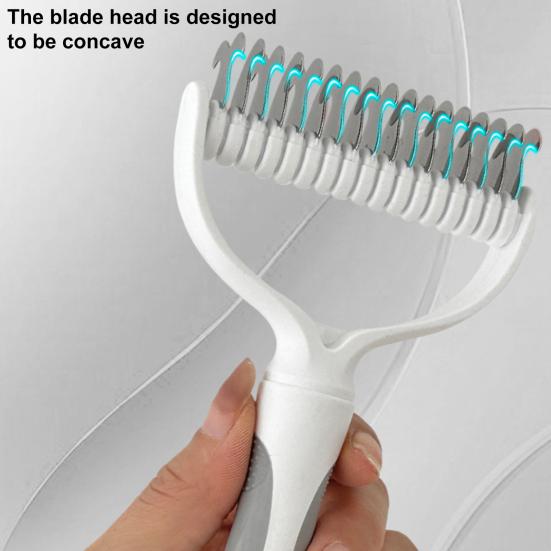 Щетка для вычесывания шерсти для собак с длинной шерстью, кошек, грабли для удаления подшерстка, для распутывания спутанной шерсти и колтунов, принадлежности для ухода за домашними животными