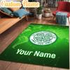 Custom Name Celtic Football Club Crest Rug Office Rug Chair Mat Non Slip Carpet Rugs for Bedrooms Dining Room Living Room Home Decor gifts