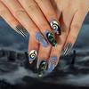 10 шт. Хэллоуин Череп Крест 3D Металлические Подвески для Нейл-арта Готический Панк Стиль Украшения Для Ногтей Аксессуары Для Маникюра DIY