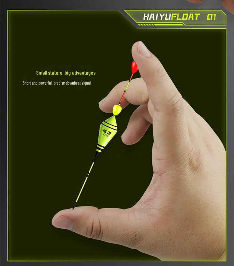 Ультракороткая трава Дыра Нано Поплавок для Карася с Утолщенным, Привлекающим Внимание Дизайном