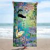 Cute Cat Print Beach Towel, Large Soft Quick Dry Towel for Beach Camping Swimming