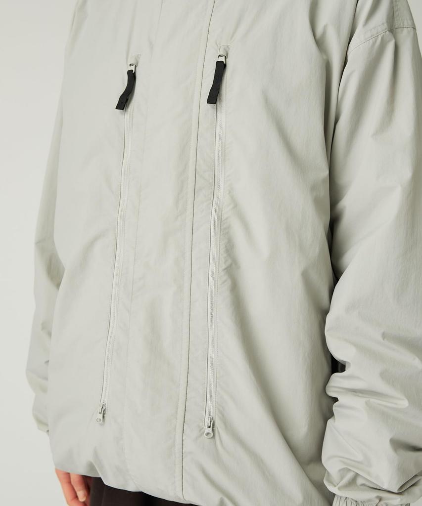 Snow Peak Nylon Tussah Utility Storage Jacket Light Size Outerwear for Men and Women JK-25AU008, Grey, S,