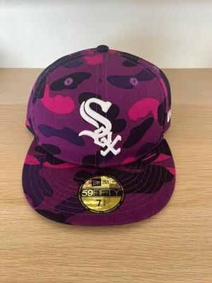BATHING APE BAPE x ERA MLB White Sox 59FIFTY Cap 7 3 4 Black Purple