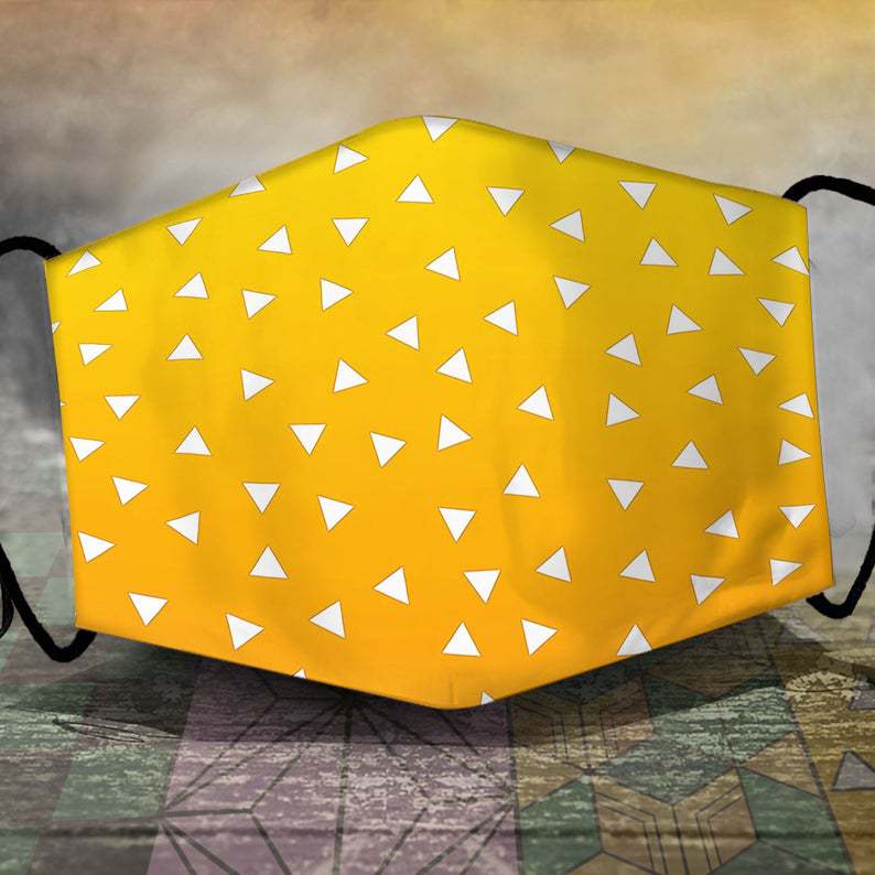 Demon Slayer Animation Printed Dustproof Replaceable Filter Protective Mask for Men and Women