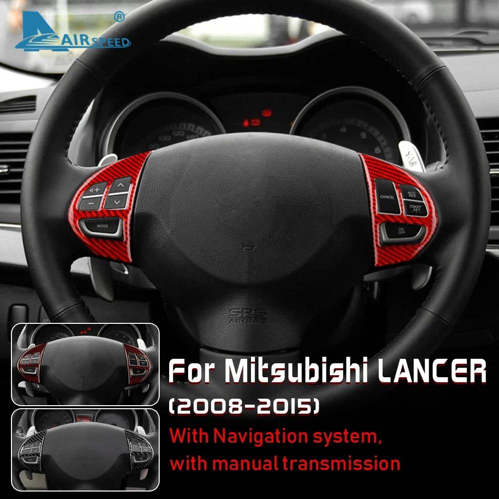Наклейка на внутреннюю отделку из углеродного волокна для Mitsubishi Lancer EVO X MR 2008 2009 2010 2011 2012 2013 2014 2015 Приборная панель автомобиля Рулевое