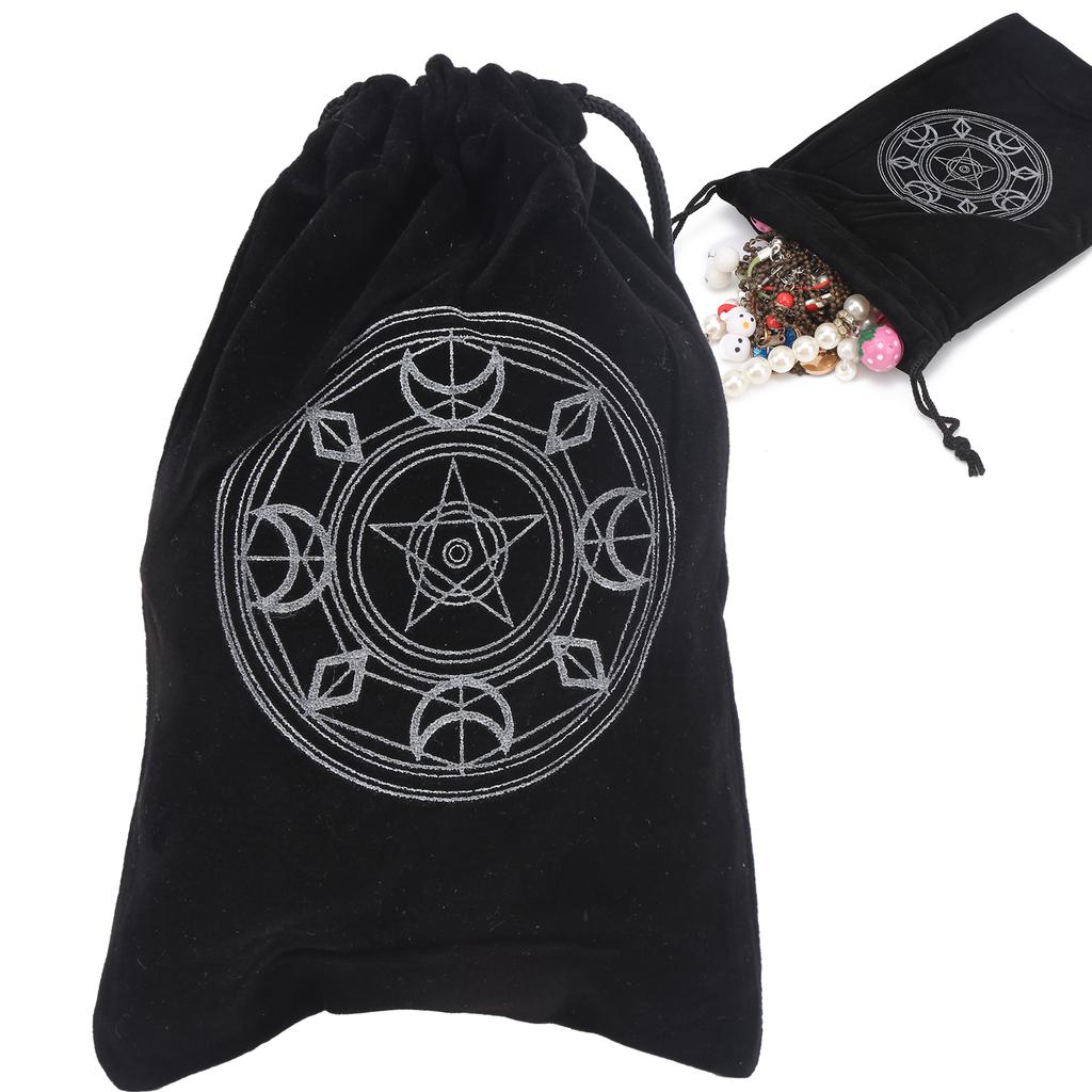 17 X 11.5cm Tarot Bag Pouch Playing Cards Jewelry Coins Accessory Storage Drawstring Bag