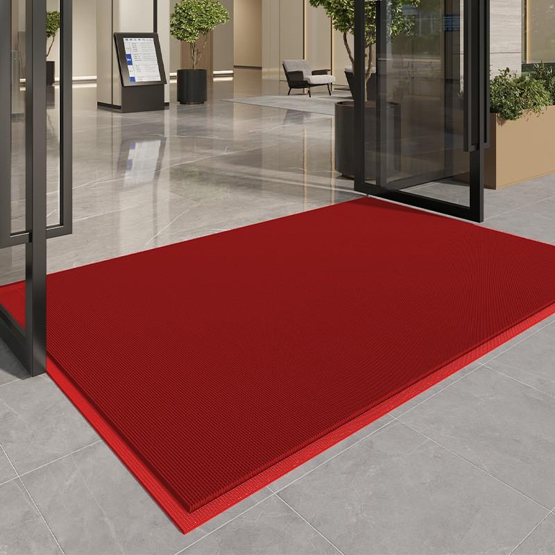 Grey Non-slip Waterproof Door Mat Commercial Hotel Entrance Indoor Home Dirt-resistant Floor Rug