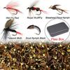 24Pcs/Box  Fishing Lure Fly Insects Different Style Salmon Flies Trout  Dry Fly Fishing Lures