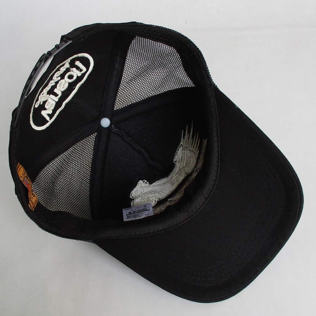 VANSON x SUZUKI SMV-2503 Hayabusa GSX1300R Embroidered Twill Mesh Cap, Black, Adjustable