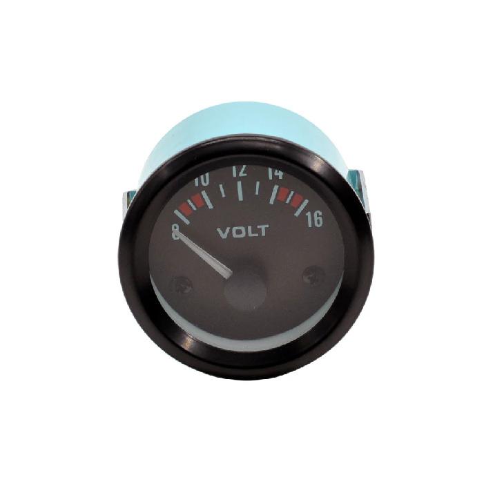 Dragon 52mm Pointer Auto Motor Car 8-16 Volts Gauge White Light Instrument Voltage Meter pod
