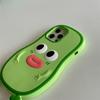 Милый мягкий силиконовый чехол для телефона с изображением сосиски, авокадо, зеленого цвета для iPhone 13 12 11 Pro Max, противоударный чехол