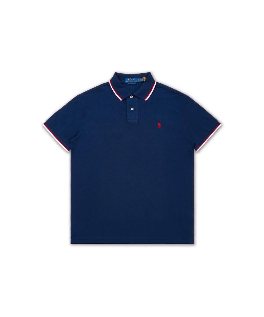 POLO RALPH LAUREN Custom Slim Fit Mesh Polo Shirt - Blue