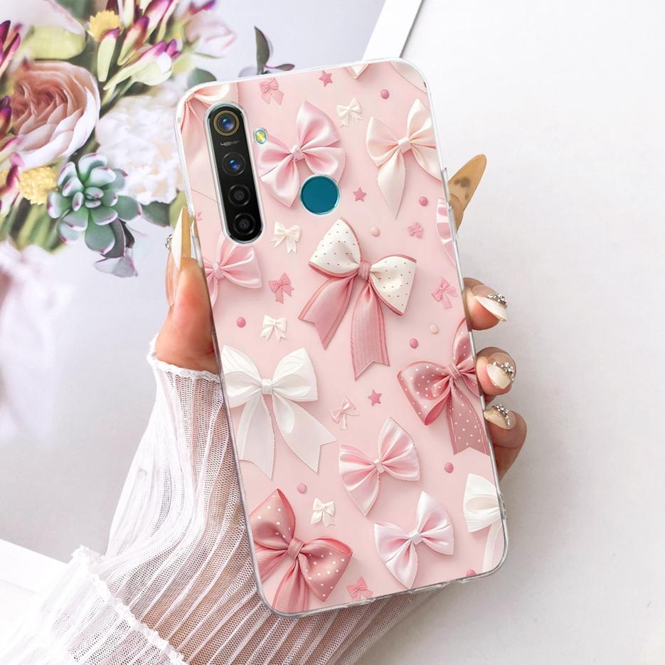 Чехол для Realme 5 Pro Чехол для Realme 5i 5S Стильный Чехол с Рисунком Бабочки и Дерева Мягкий Тонкий Чехол для Телефона Для Realme 5S 5i Realme5 Pro Fundas