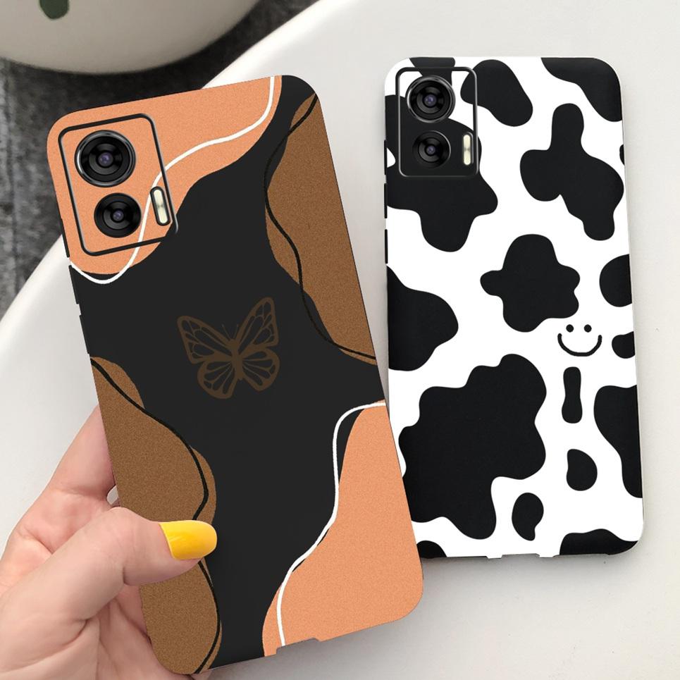 For Moto Edge 30 Neo 30 Lite Bumper Shell Flower Couple Love Heart Printing Phone Case For Motorola Edge30 Neo 30Neo Soft Capas