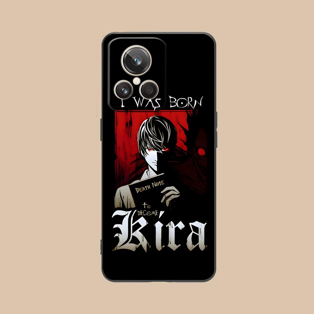Чехол для мобильного телефона Death Note Kira Light для Realme 15 14 13 12 11 10 9 Pro Plus T i Lite 5G Цветной Печатный Чехол Роскошный Чехол