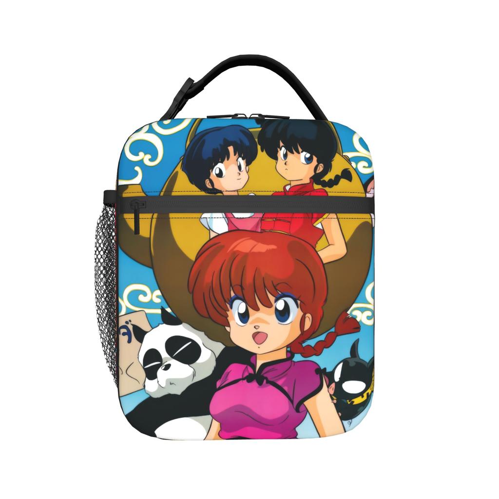 Anime Ranma And Akane Tendo Thermal Insulated Lunch Bags for Office Portable Food Bag Container Cooler Thermal Lunch Box
