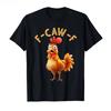 Забавная футболка F Caw F Chicken FCAWF Chicken Мужская Забавная футболка из 100% хлопка с круглым вырезом и короткими рукавами Идея для подарка Одежда