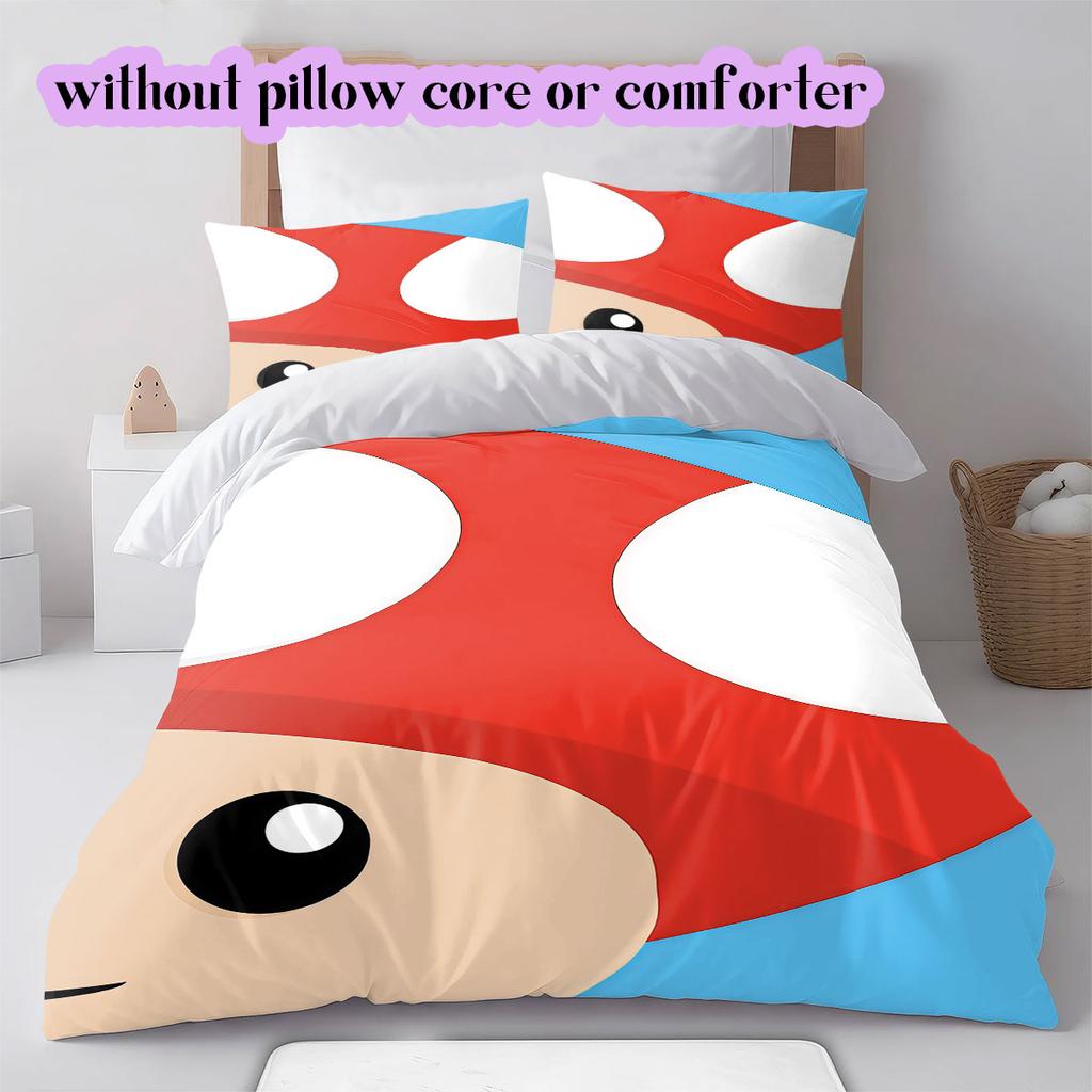 Mario anime character Soft and Comfortable Duvet Cover, Children's Bedding Set Gift, Extra Large Size, Various Sizes Available